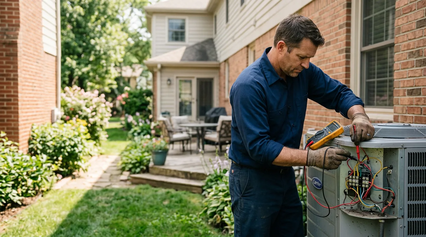 HVAC technician working near Hogansburg, NY
